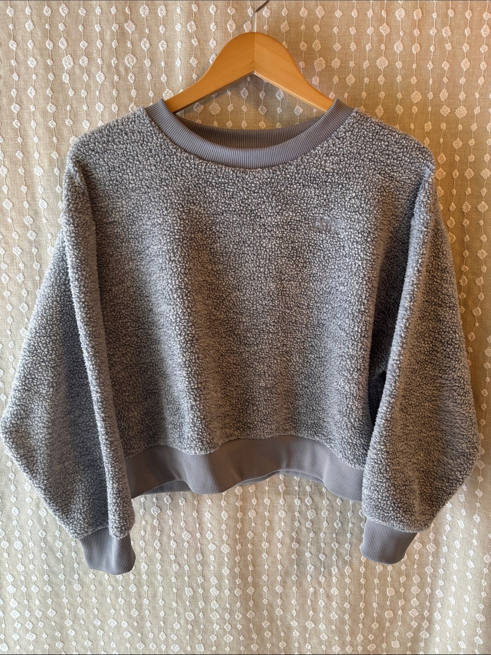 Levi's Gray Sherpa Crewneck Sweatshirt
